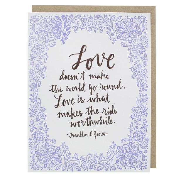Romantic Love Quote Wedding Card
